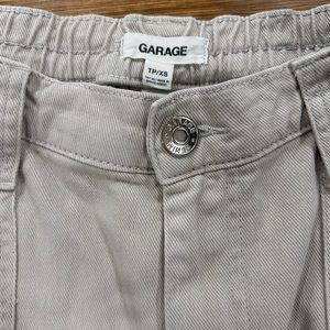 Beige Straight Leg Cargo Pant